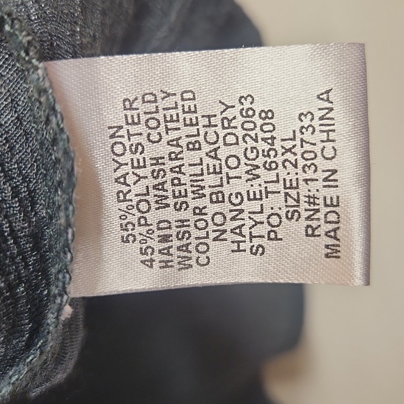 Umgee long layered top green 2XL EUC tub 3 - Picture 3 of 5